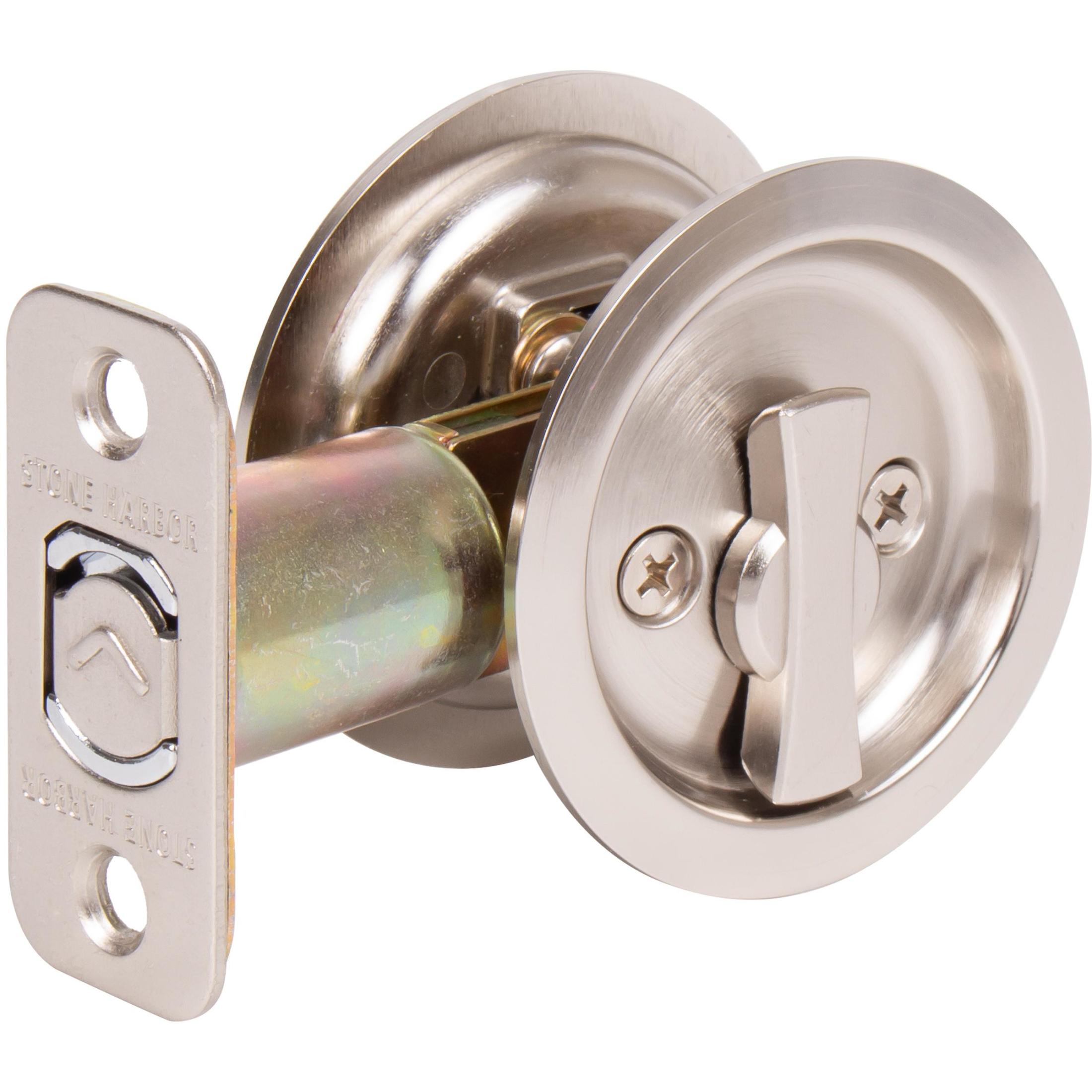 Round Pocket Door Lock Entry