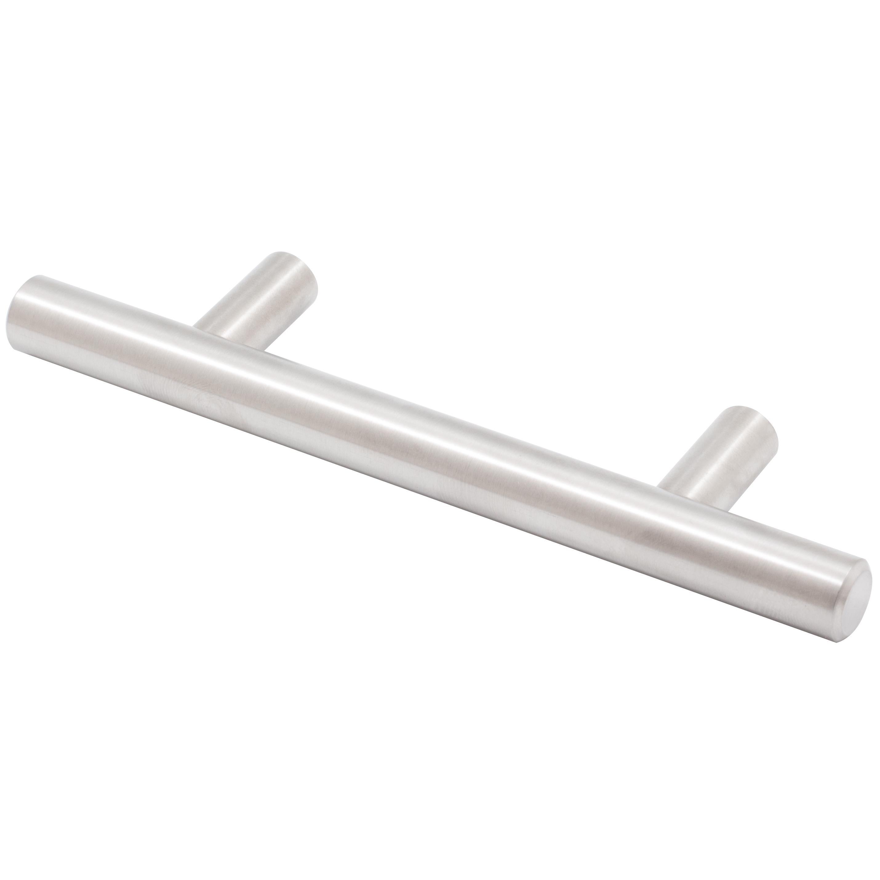 Stone Harbor Hardware Bar Cabinet Pull, 3 Inches (76 Millimeters), 136mm Overall Length, Satin Stainless Steel