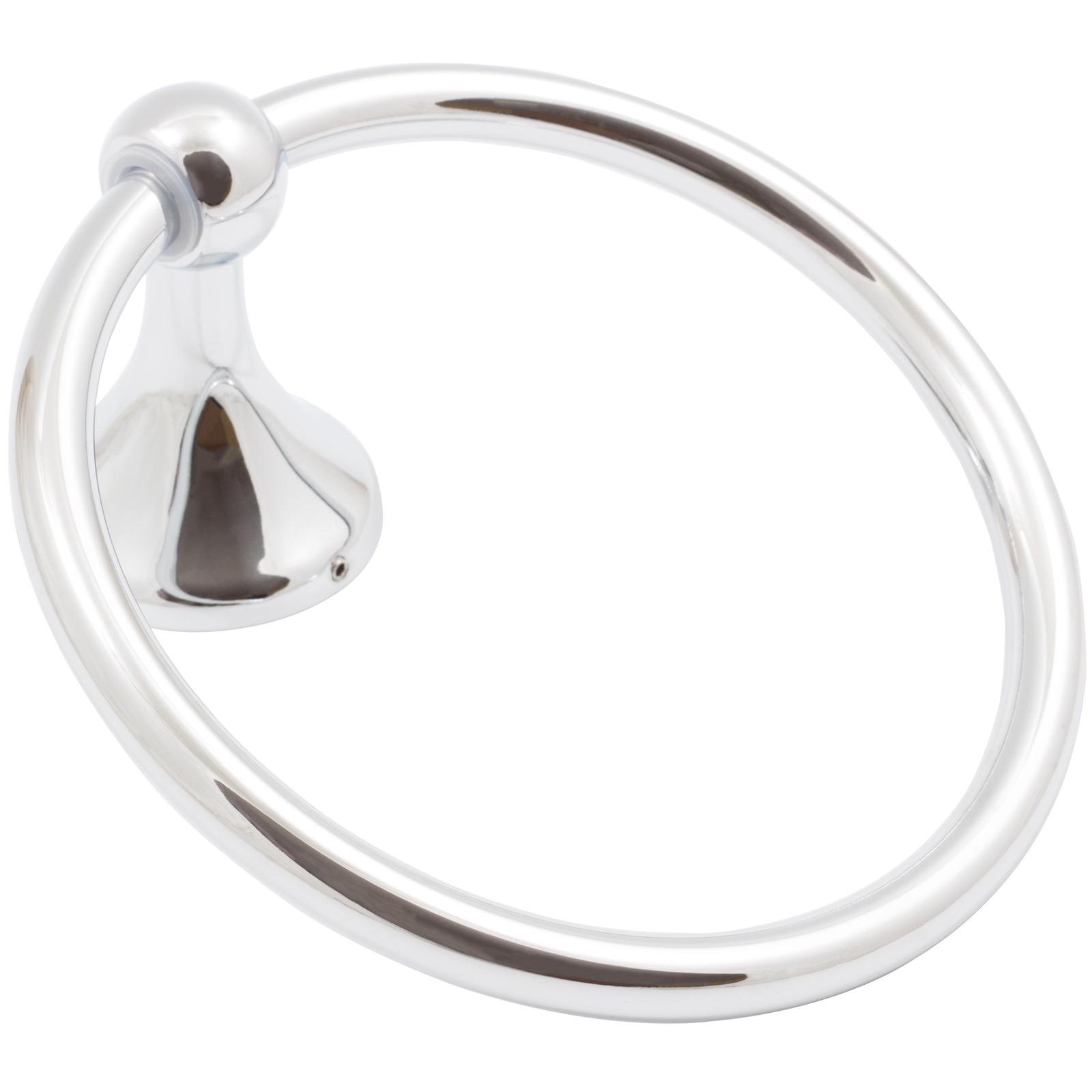 Stone Harbor Hardware Coastal Towel Ring, Polished Chrome