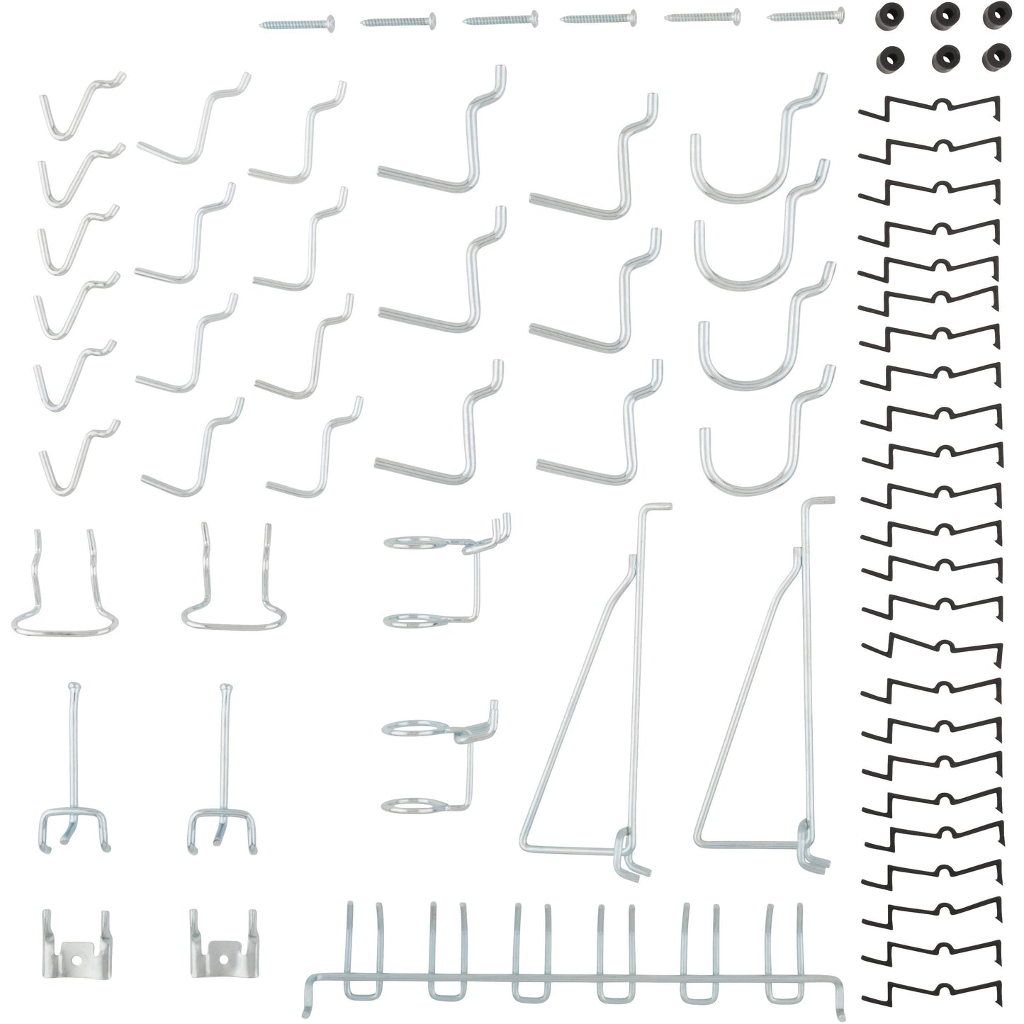 V2396 Peg Hook Assortment 47/pk - Zinc Plated