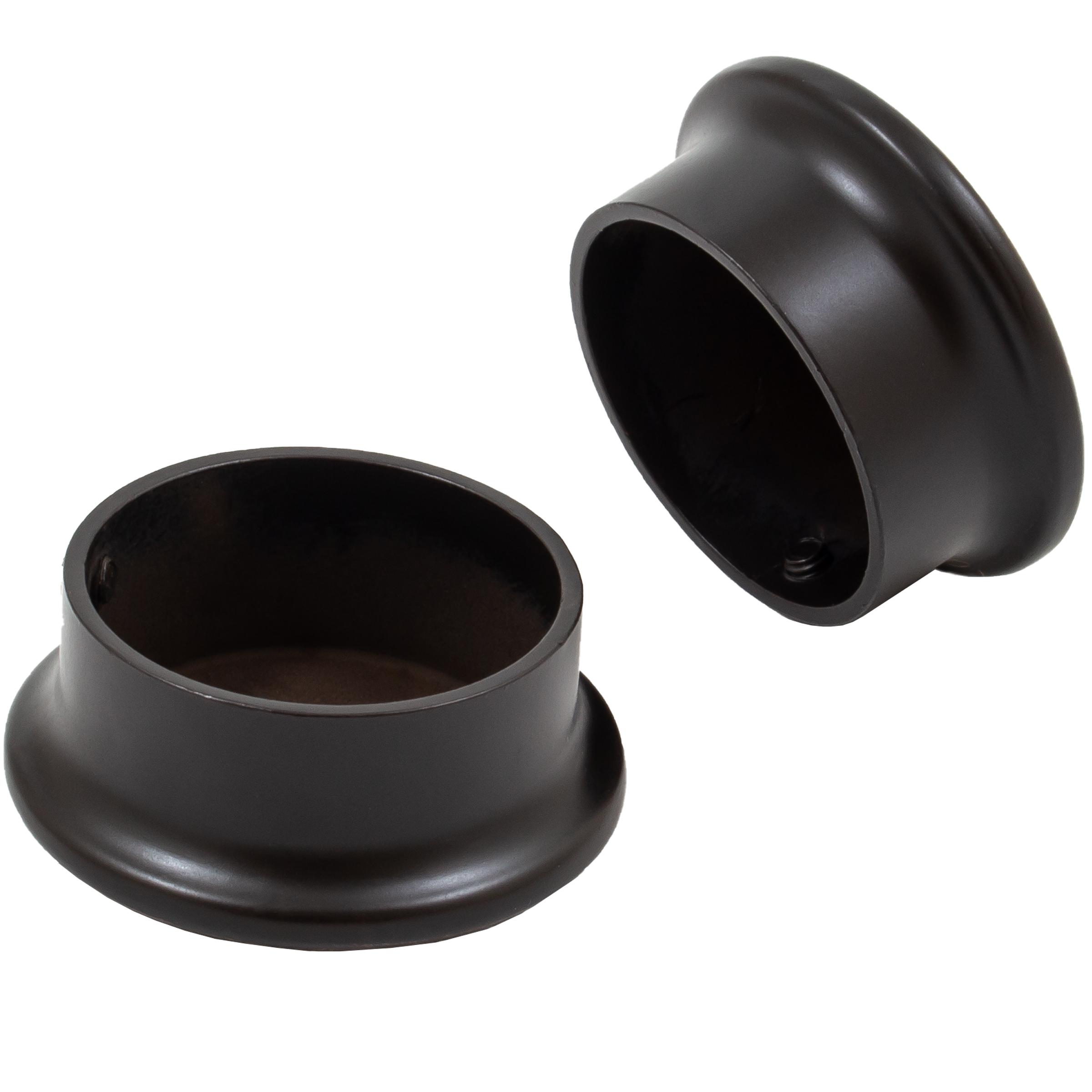 Stone Harbor Hardware Max-Duty Closet Pole End Cap, Dark Bronze