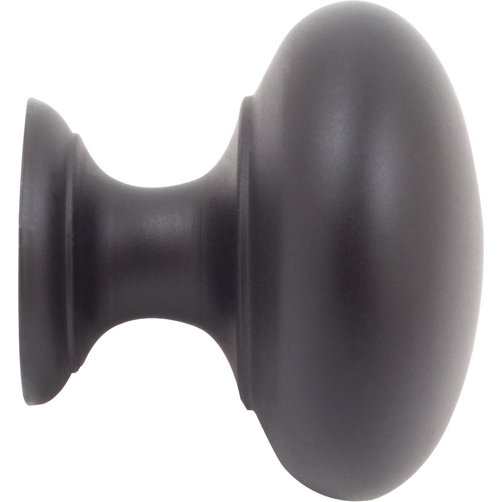 Stone Harbor Hardware Bi-Fold Closet Door Knob, 1-1/4 Inches, Matte Black