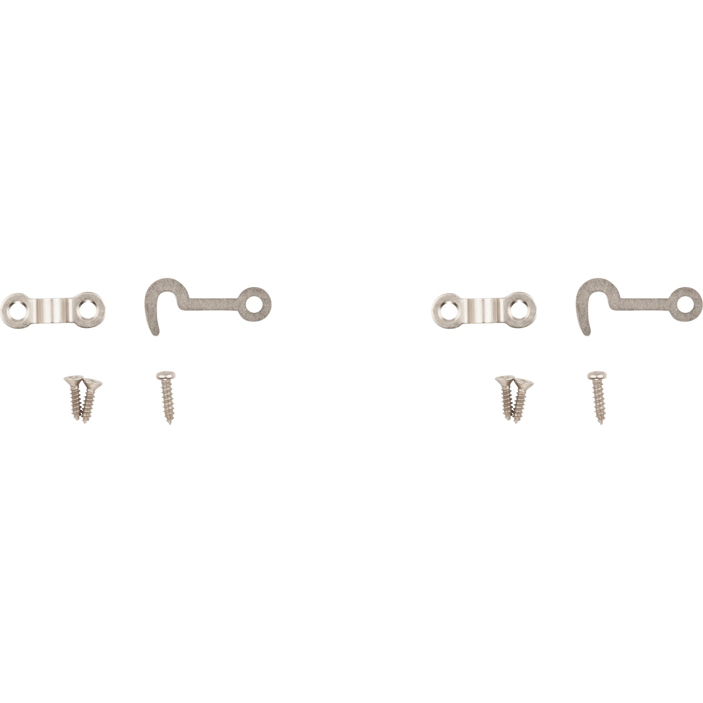 National Hardware - V1841 Hooks and Staples 2/pk - Satin Nickel