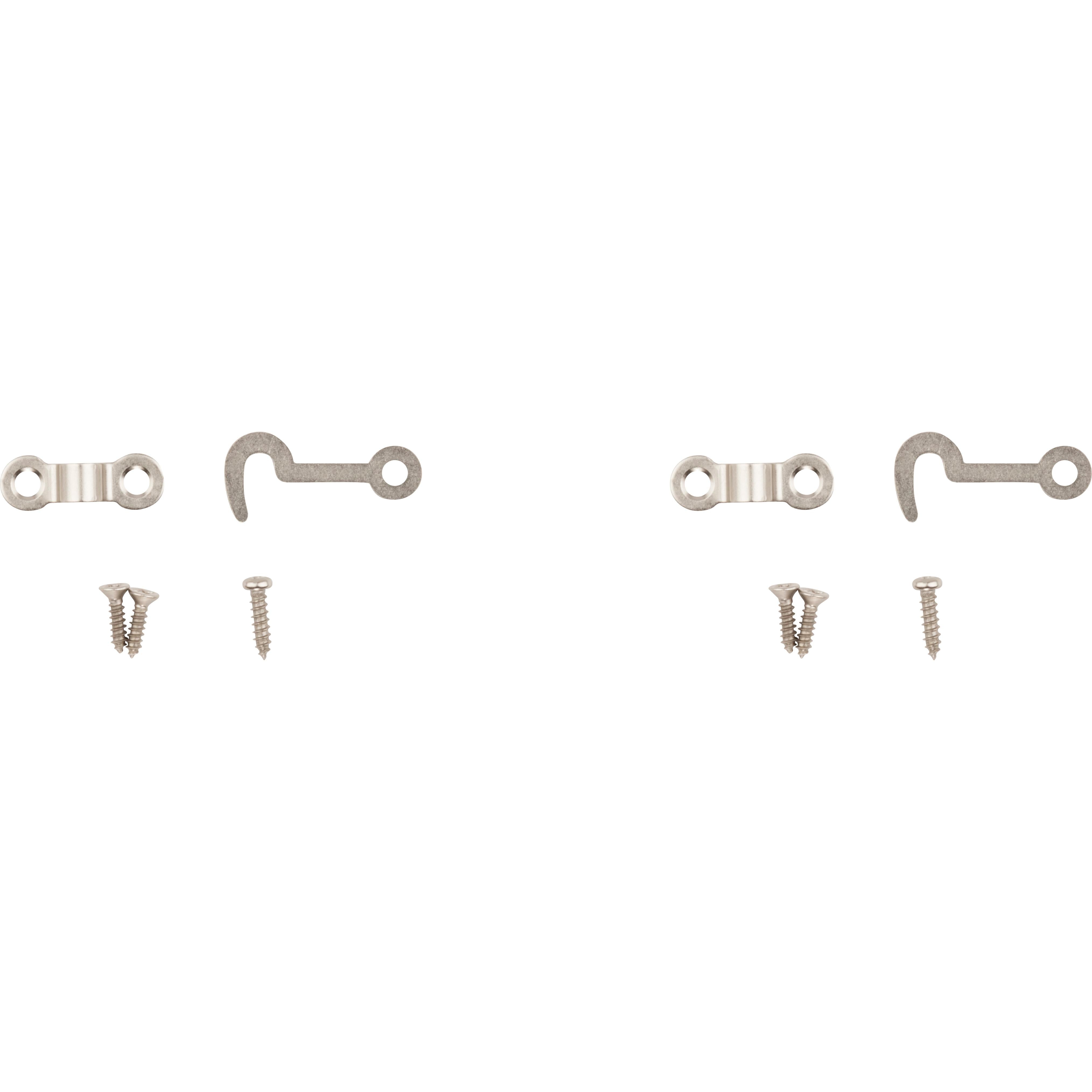 National Hardware - V1841 Hooks and Staples 2/pk - Satin Nickel
