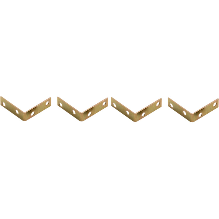 V115 2" x 5/8" Corner Brace 4/pk - Polished Brass