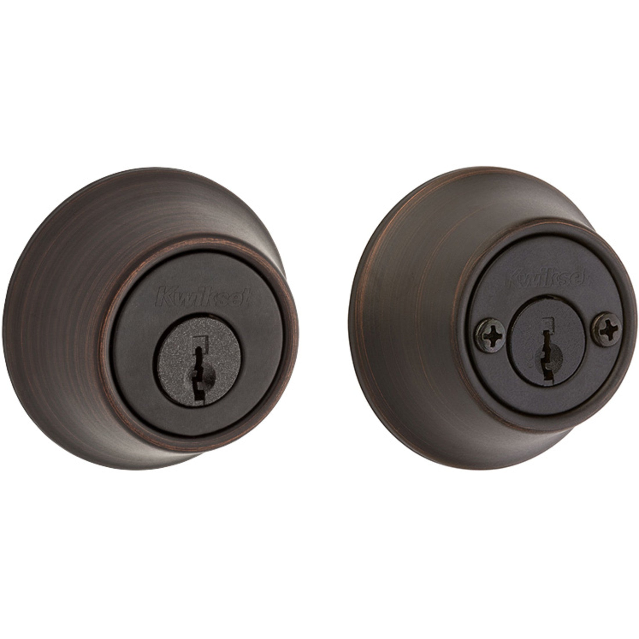 665 11P 6AL STRKP K3 2-Cyl Deadbolt - Venetian Bronze