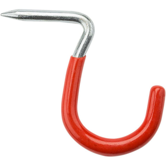 V2221 1" Hammer-In Storage Hooks 3/pk - Red Vinyl