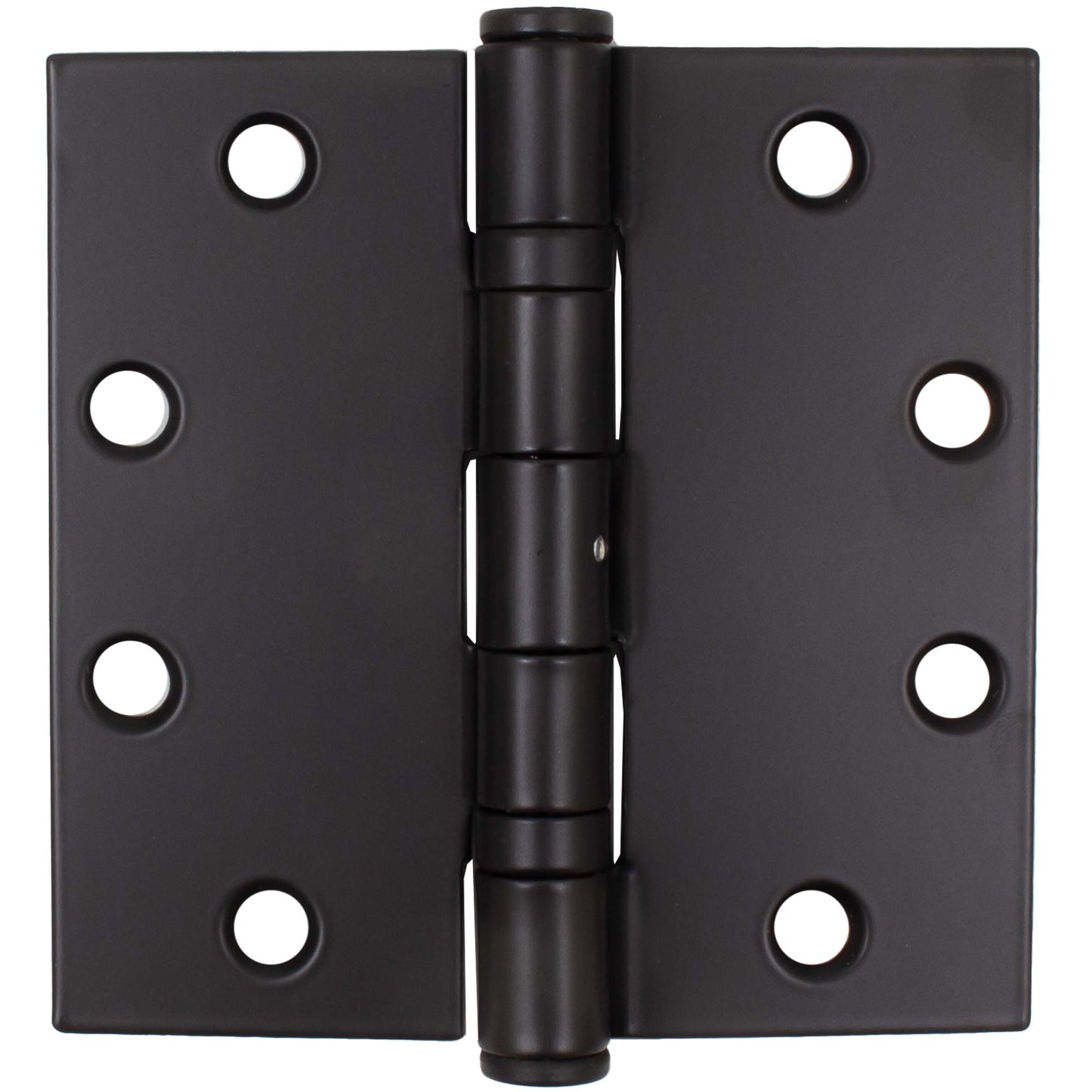 Stone Harbor Hardware Commercial Grade Ball Bearing Hinge, Non-Removable Pin, 4-1/2 Inches, Square Corner, .134 Gauge, Matte Black