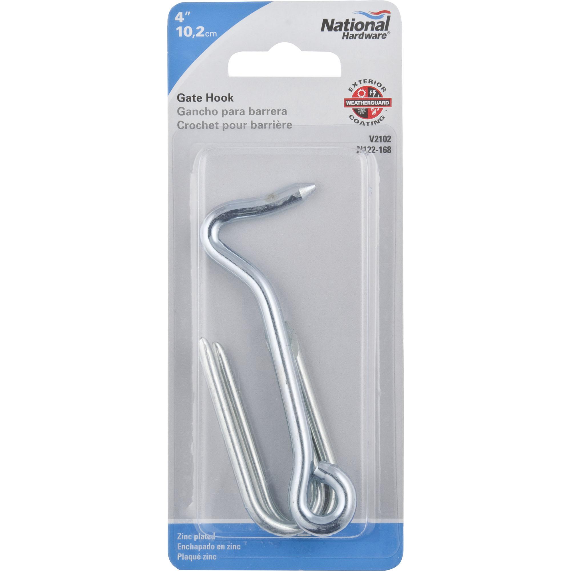 National Hardware - N122-168 V2102 4" Gate Hook in Zinc Plated