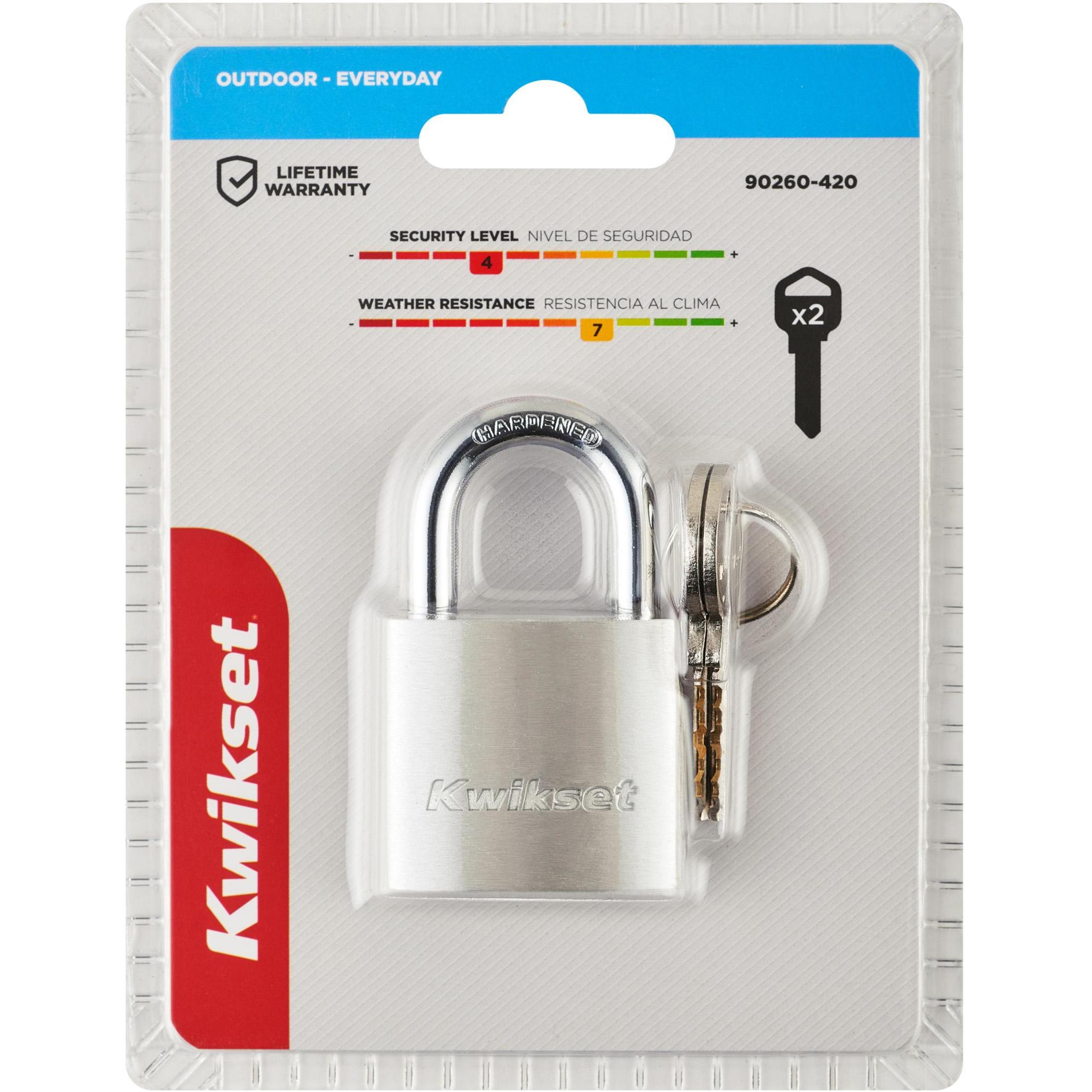 Kwikset 1-1/2" Aluminum Padlock with 7/8" Shackle
