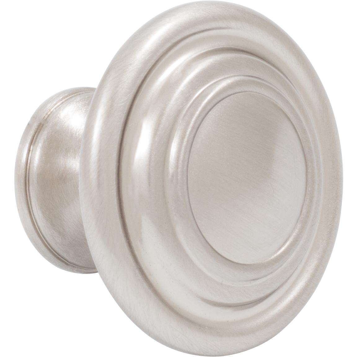 Stone Harbor Hardware Charlotte Cabinet Knob, 1-3/8 Inches, Satin Nickel