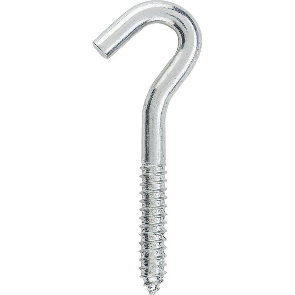 2154BC 3/8" x 4-1/2" Heavy-Duty Screw Hook - Zinc Plated