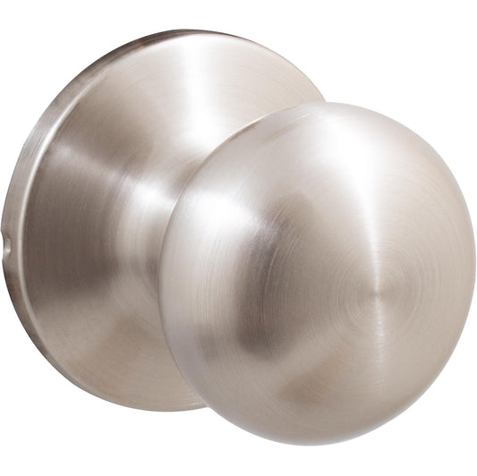 Stone Harbor Hardware Highland Door Knob, Passage (Hall/Closet) Latch, Satin Nickel