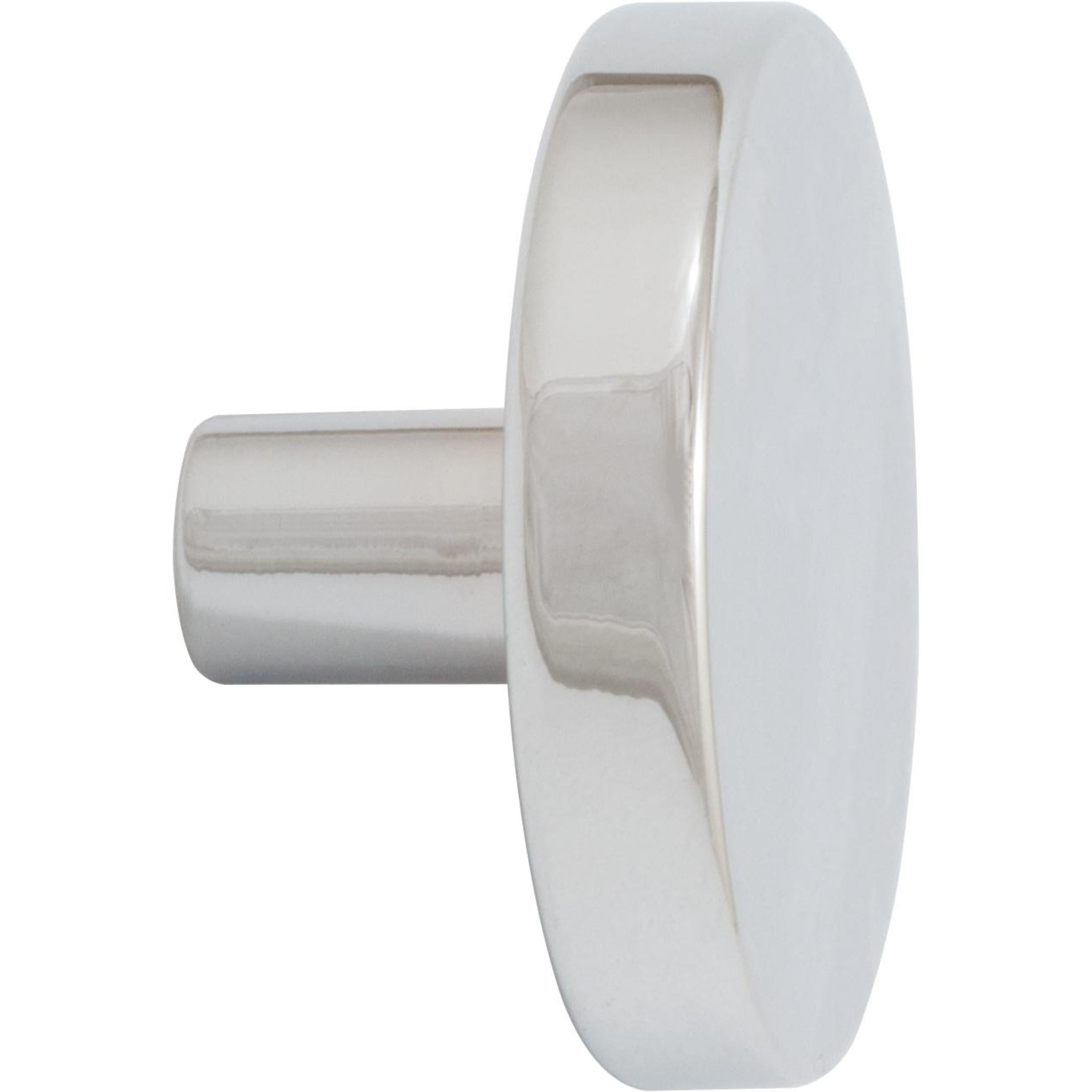 Contemporary Round Cabinet Knob, 1-1/2 Inches, Zinc Base Material