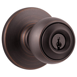 Kwikset Polo Entry Knob in Venetian Bronze