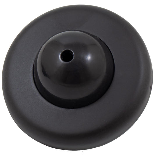 Stone Harbor Hardware Convex Wall Door Stop, 2-1/4 Inches, Matte Black