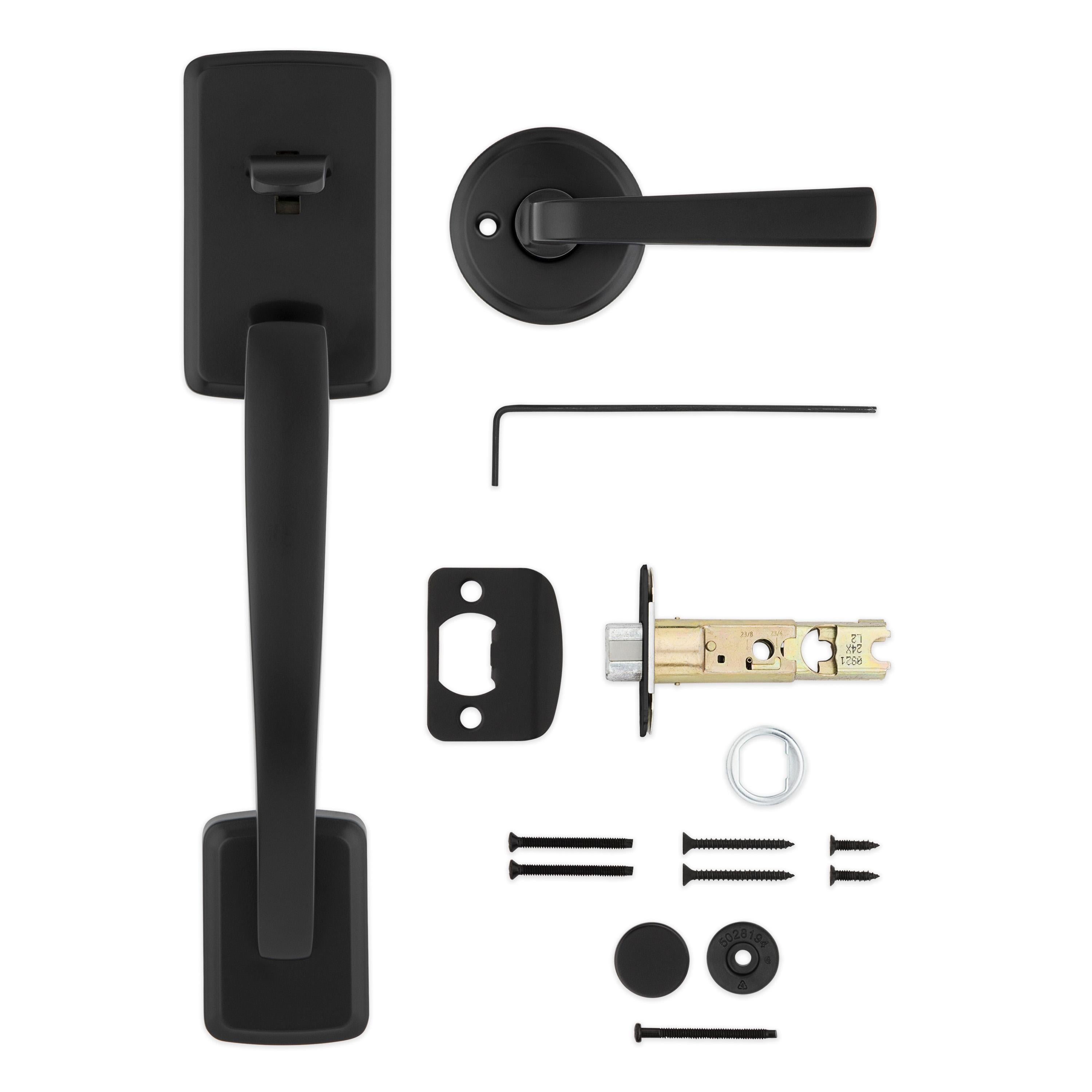 815BFHXTDL 514 RBP Brentford Handleset Bottom Only with Trafford - Matte Black