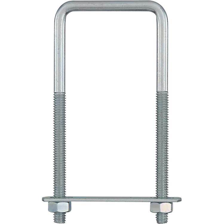 2192BC 5" x 2" x 5/16" Square U-Bolt - Zinc Plated