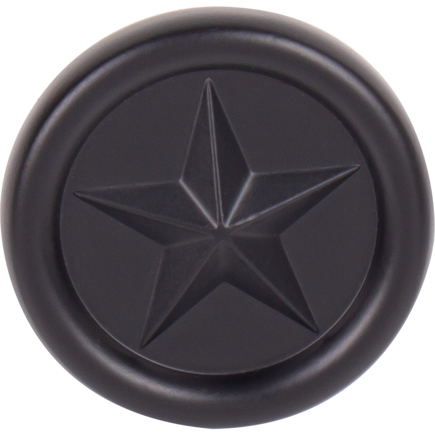 Stone Harbor Hardware Texas Star Cabinet Knob, 1-1/4 Inches, Matte Black