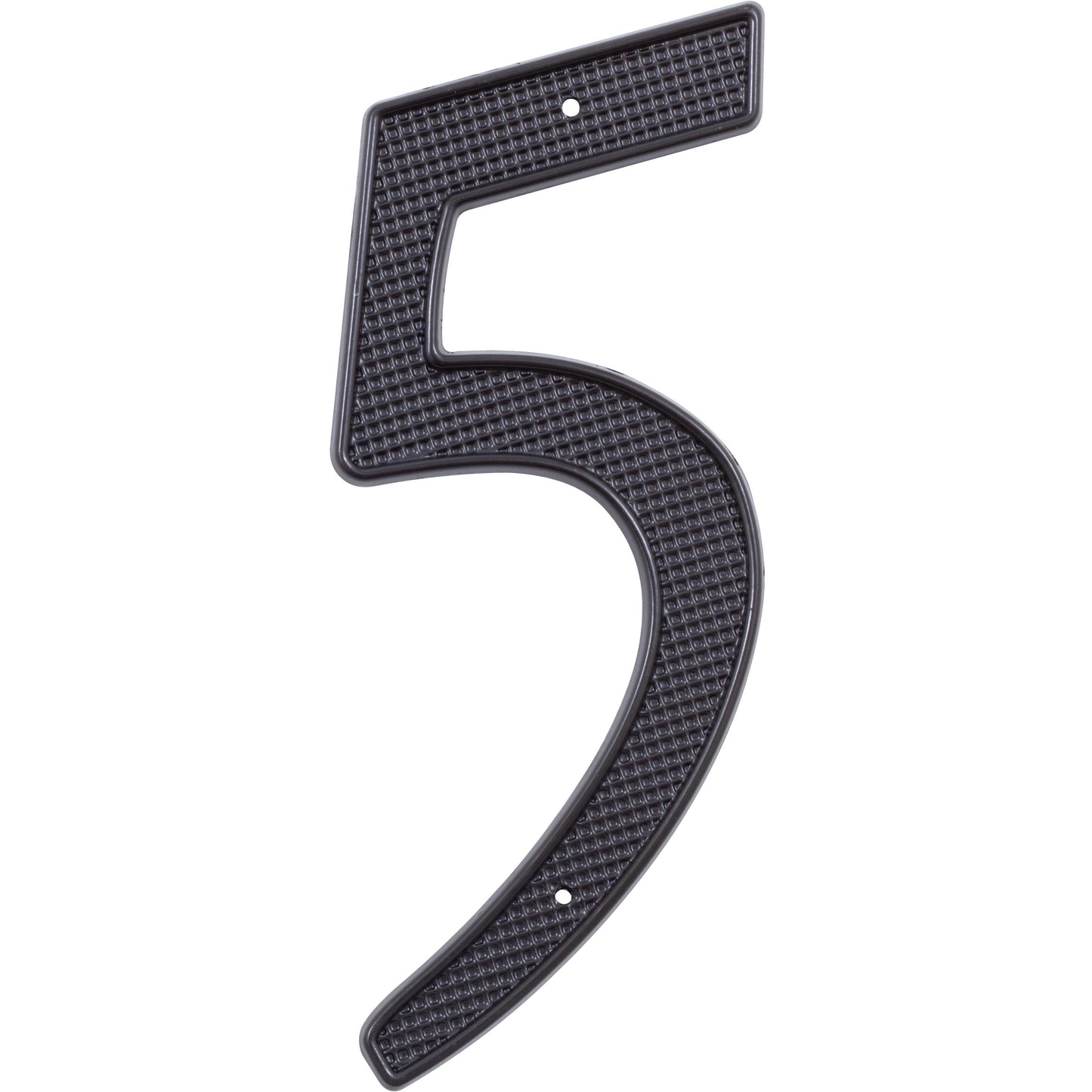 Stone Harbor Hardware Traditional House Number, #5, 4 Inches, Matte Black