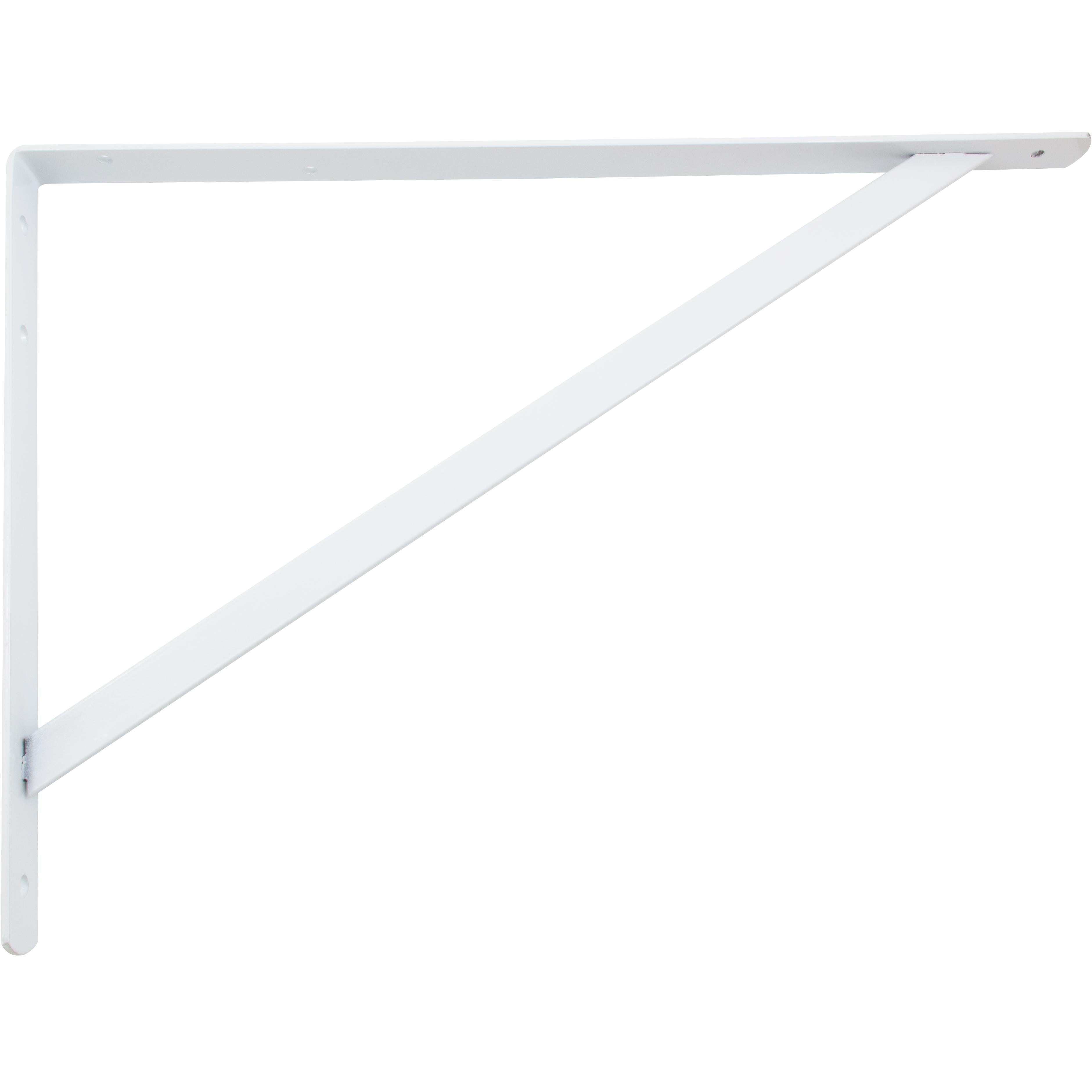 Stone Harbor Hardware Max-Duty Shelf Bracket, 19-1/2", White