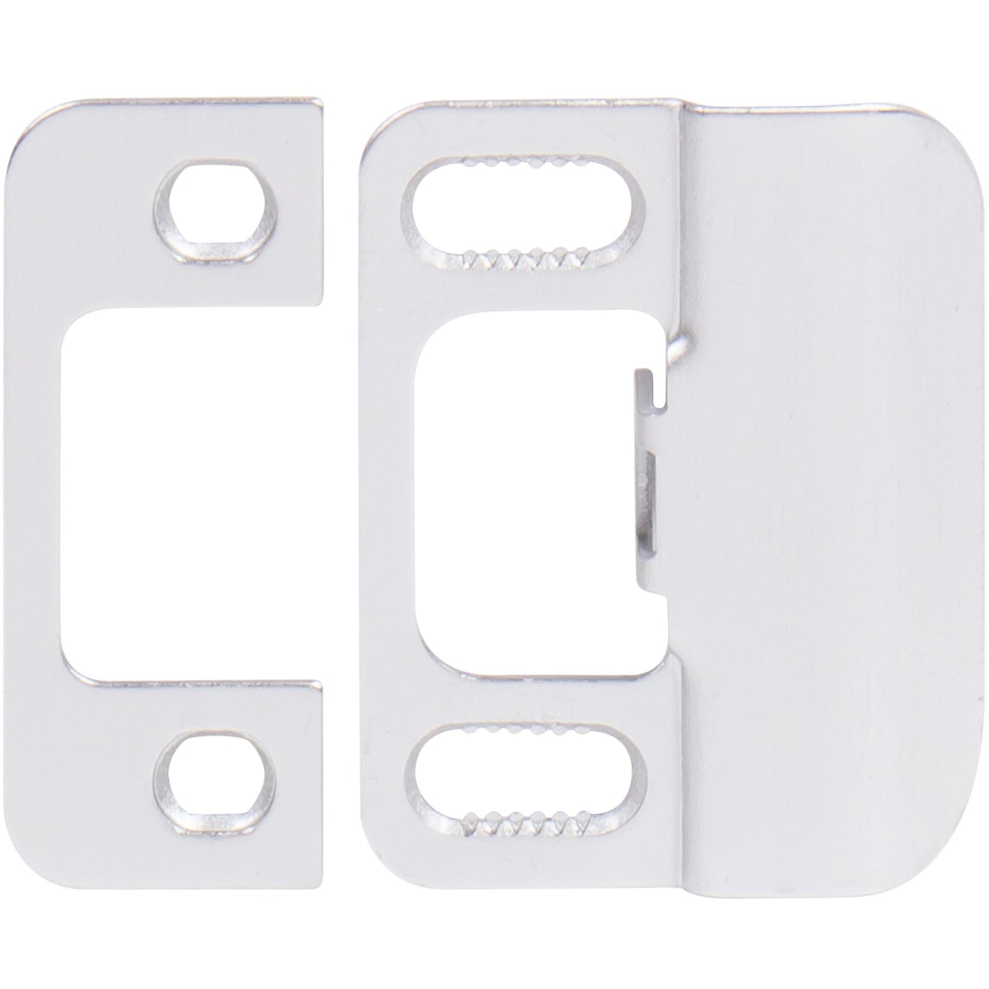 Stone Harbor Hardware Adjustable Strike Plate, Satin Chrome