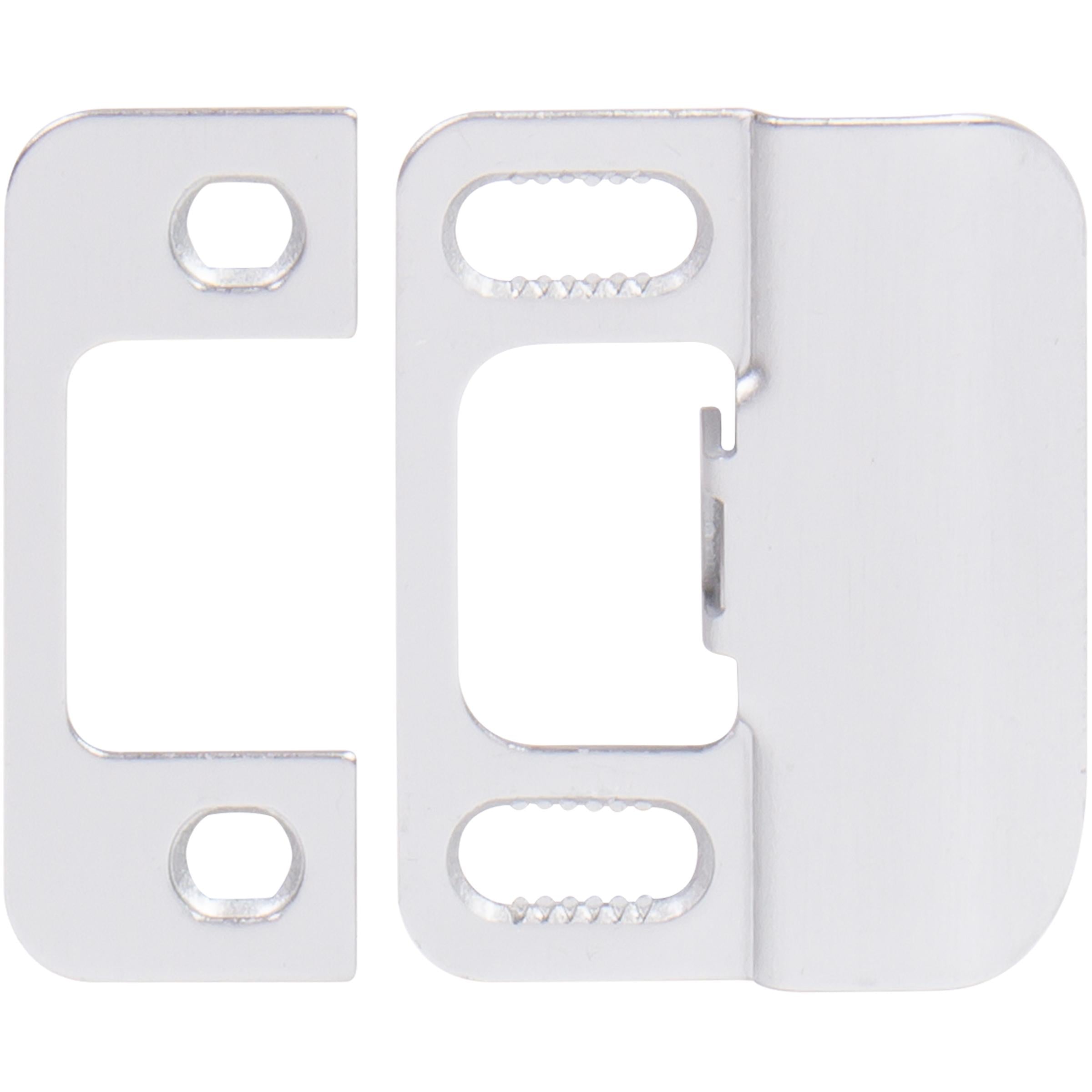Stone Harbor Hardware Adjustable Strike Plate, Satin Chrome