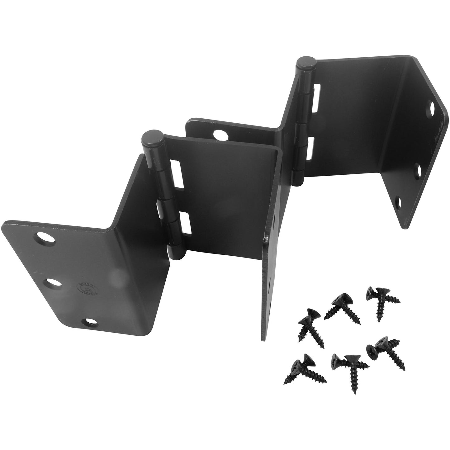 Stone Harbor Hardware Swing Clear Offset Hinge, 3-1/2 Inches, 5/8" Radius Corner, Fits Doors 1-3/8" to 1-3/4" Thick, 2-Pack, Matte Black