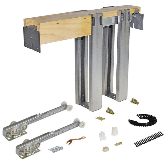 153068SC 3' x 6' 8" Heavy-Duty Pocket Door Frame with 2-Soft Close Assemblies