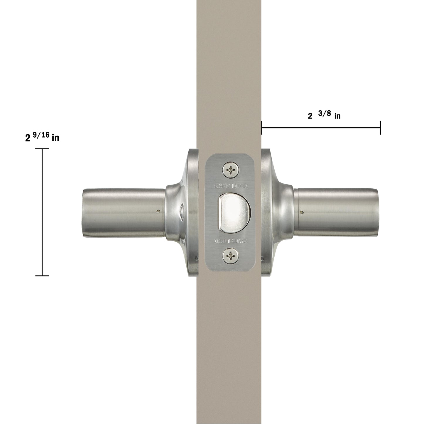 SL1002WI 15  RCAL RCS Winston Passage UL - Satin Nickel