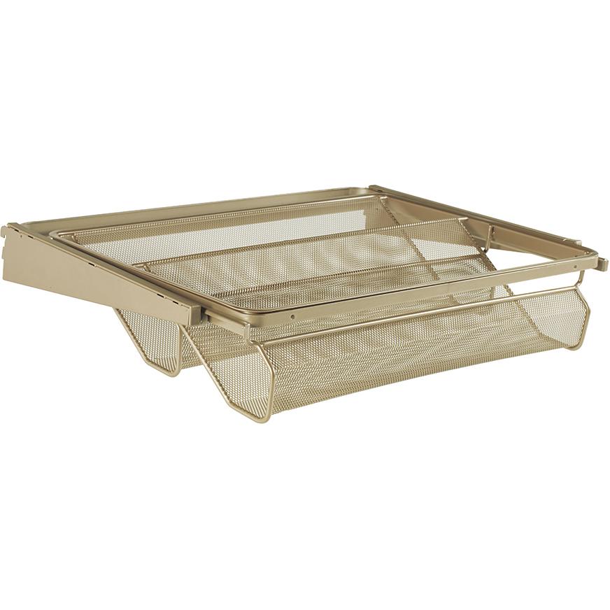 Closet Culture by Knape & Vogt 5.25 in. H x 23.50 in. W x 17.00 in. D Satin Gold Shoe Rack Kit for Closet System, 0335-SRK-SG