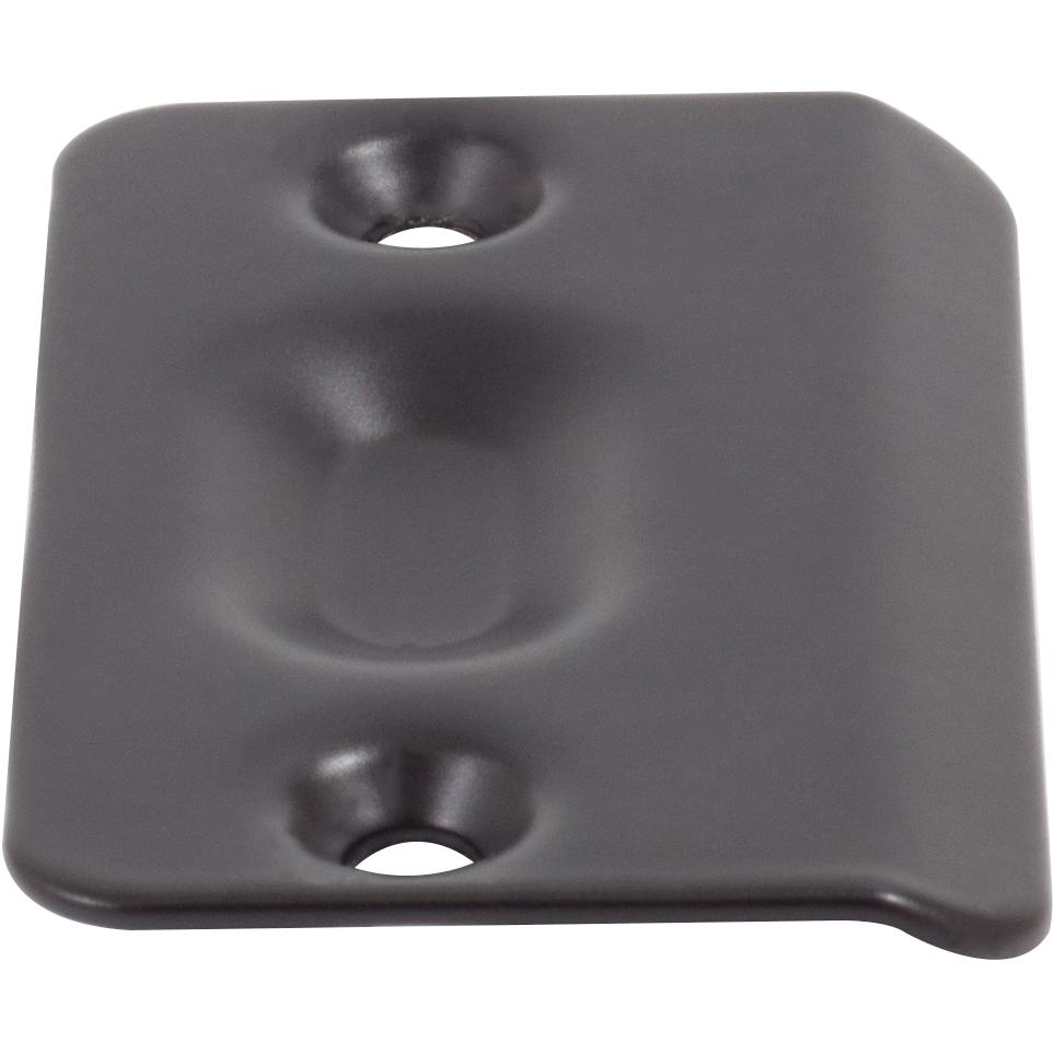 Stone Harbor Hardware Ball Catch Strike Plate, 2-1/4" x 1-3/8", Matte Black
