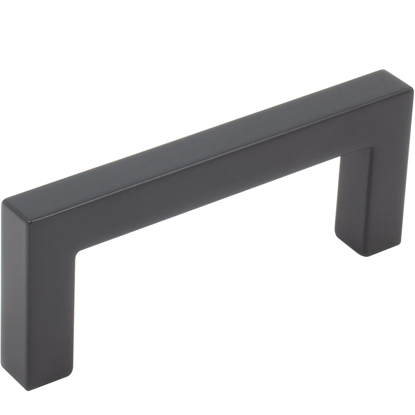 Stone Harbor Hardware Contemporary Square Cabinet Pull, 3 Inches, Zinc Base Material, Matte Black