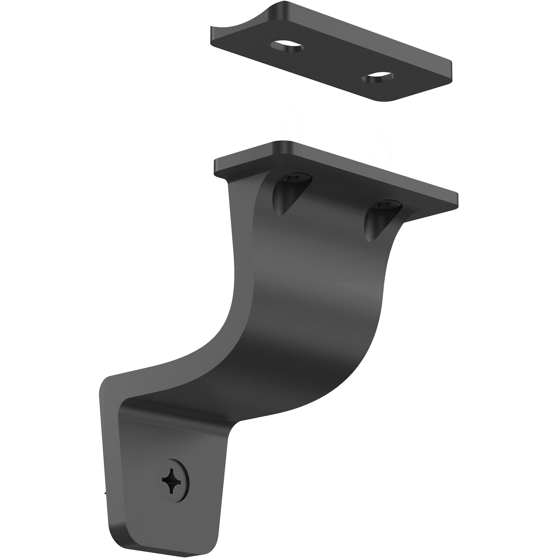 National Hardware - N830-519 V441 Cooper Handrail Bracket - Matte Black