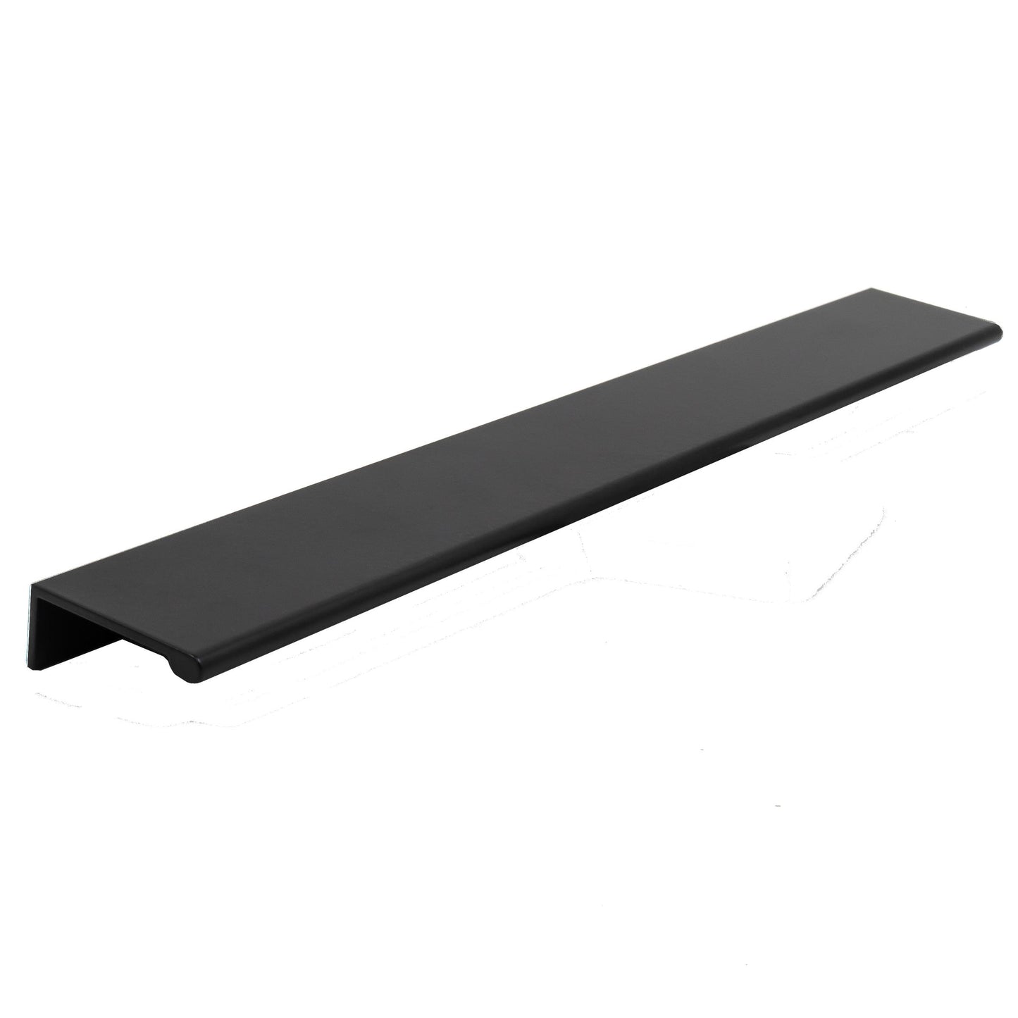 Stone Harbor Hardware Cabinet Edge Pull, 12 Inches, 13-1/4" Overall Length, Matte Black