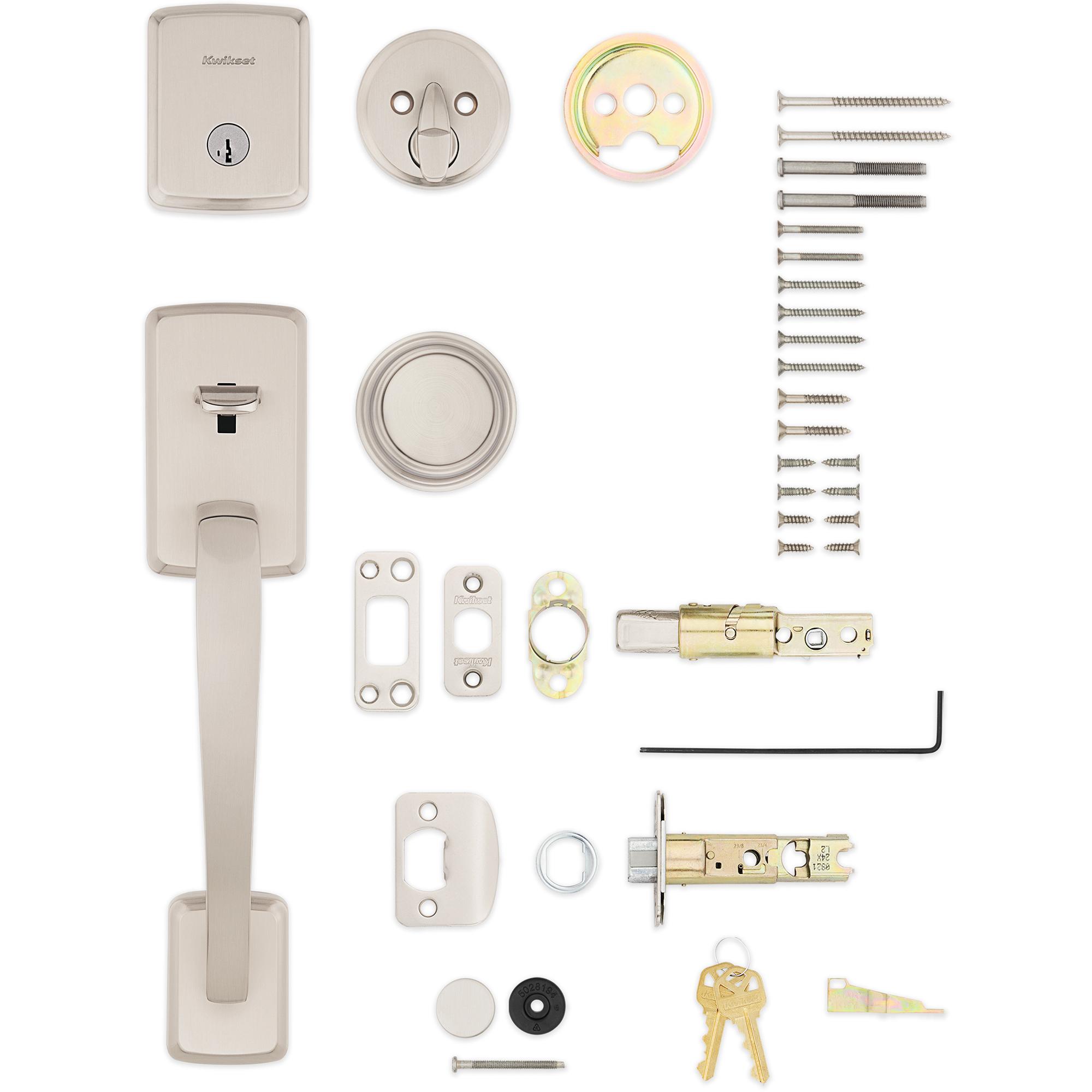 818BFHXSOK 15 SMT CP Brentford Handleset with Sora - Satin Nickel