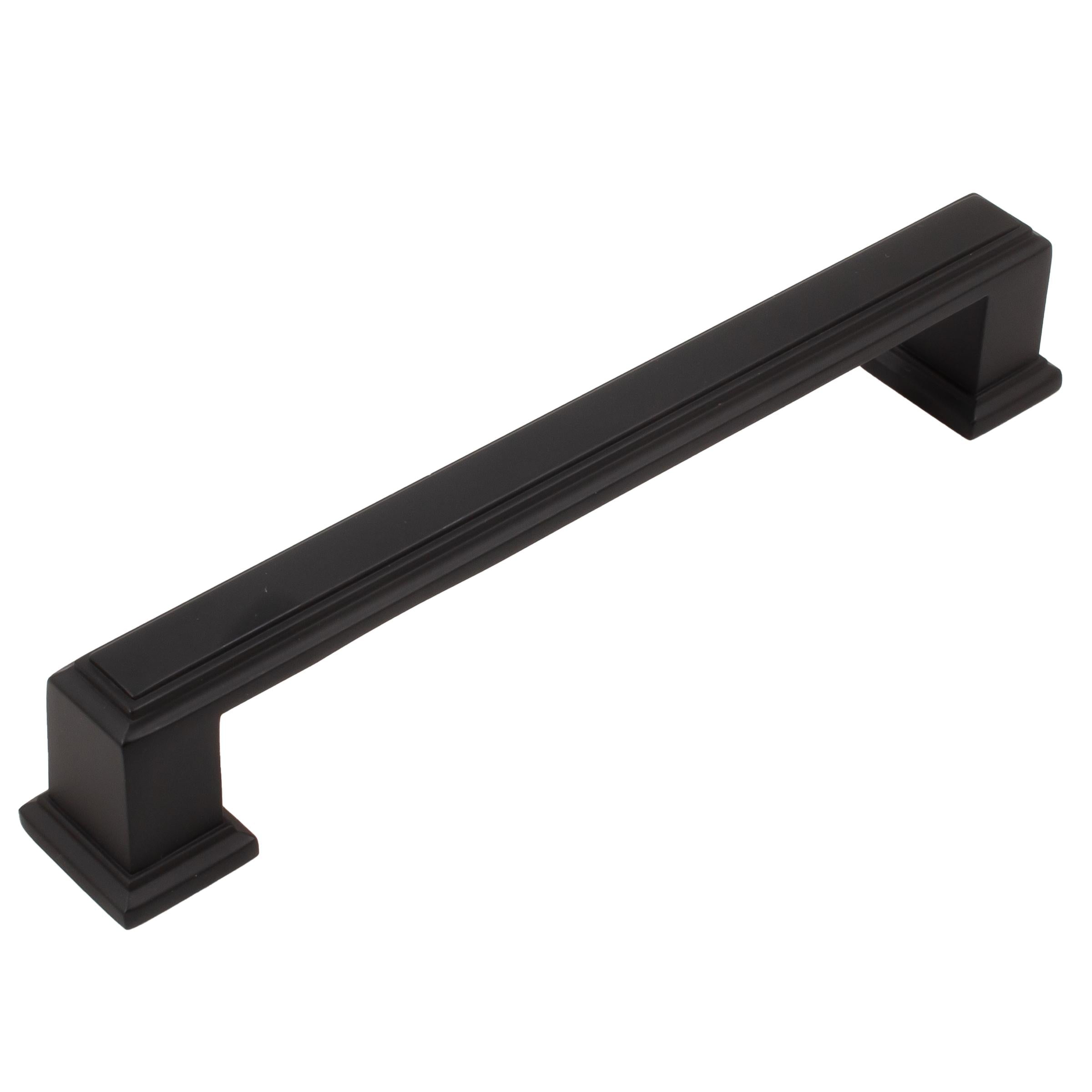 Stone Harbor Hardware Metropolis Cabinet Pull, 128 Millimeters, Matte Black
