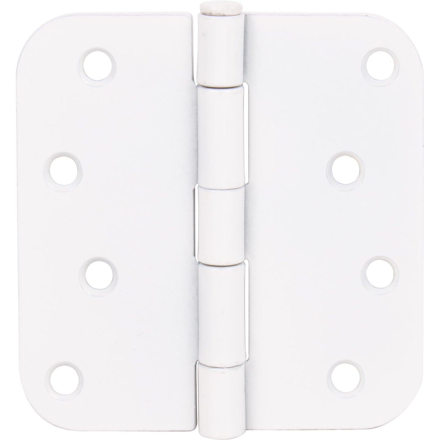 Stone Harbor Hardware 4" Door Hinges, 5/8" Radius Corner, White, 2-Pack