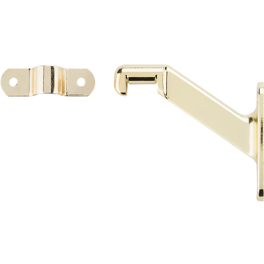 MPB112 Handrail Bracket - Polished Brass