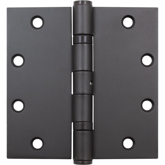 Stone Harbor Hardware Heavy-Duty Commercial Grade Ball Bearing Hinge, Non-Removable Hinge, 5 Inches, Square Corner, .145 Gauge, Oil-Rubbed Bronze