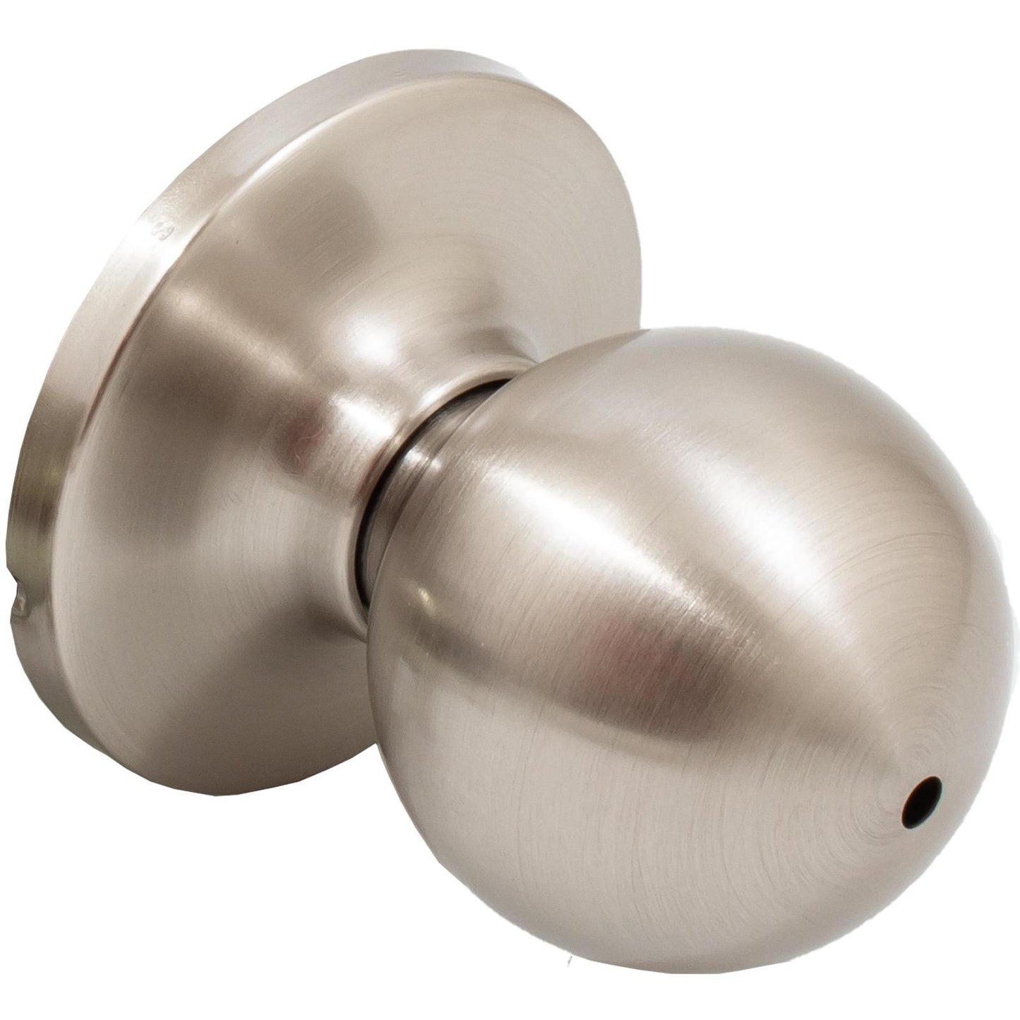 Stone Harbor Hardware Ball Door Knob, Privacy (Bed/Bath) Latch, Satin Nickel