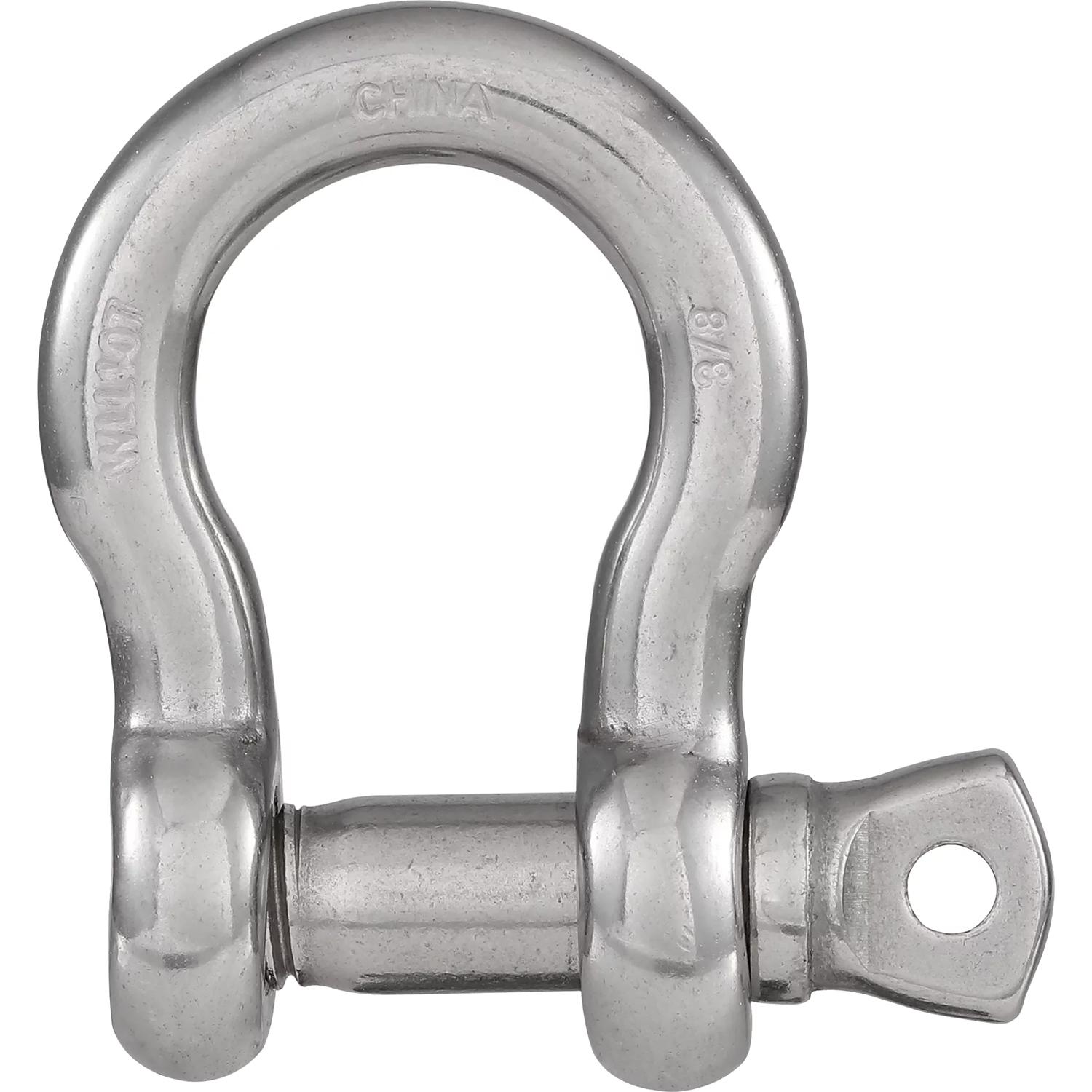 National Hardware - N100-280 V3251 3/8" Anchor Shackle Marine Grade Anchor Shackle in Stainless Steel