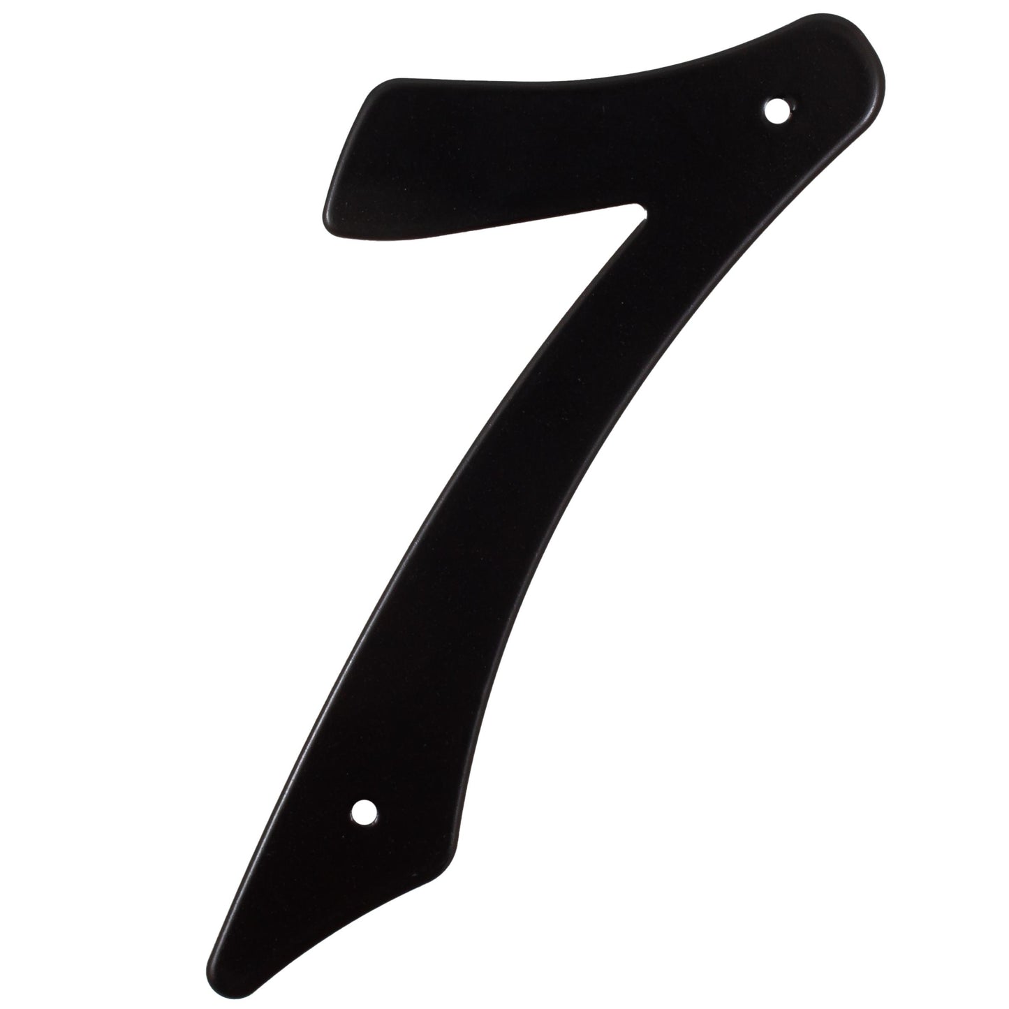Stone Harbor Hardware Smooth House Number, #7, 4 Inches, Matte Black