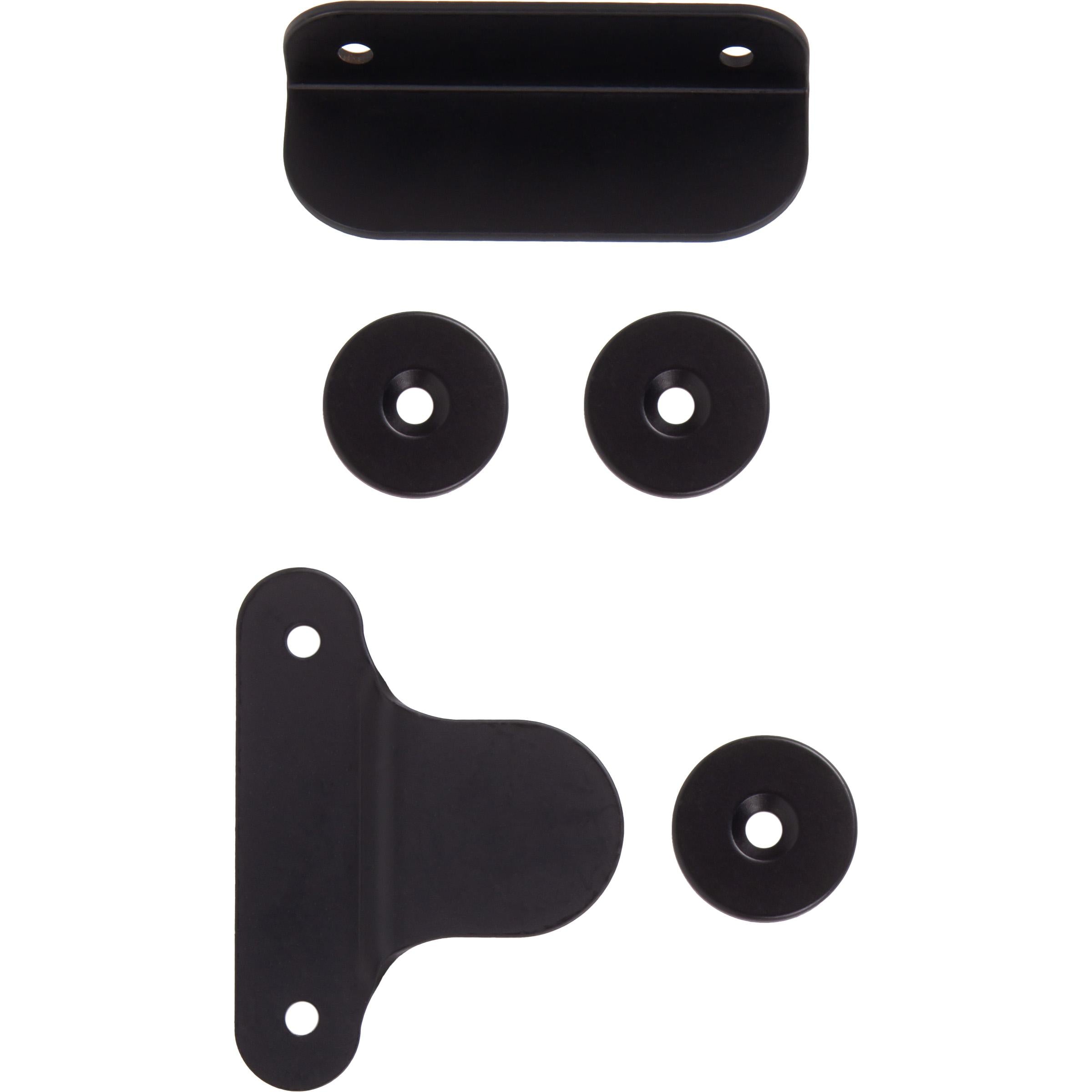 Stone Harbor Hardware Magnetic Catch System, 3 Magnets, Top & Bottom Door Installation, Black