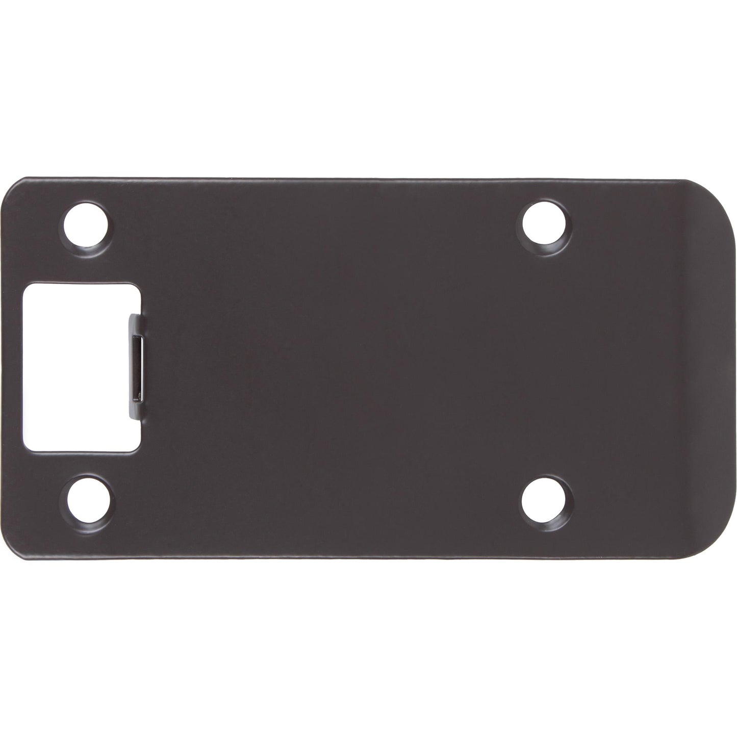 Stone Harbor Hardware Round Corner Extended Lip Strike Plate, 2-1/4" x 4", (4-1/2" Overall Length), Oil-Rubbed Bronze