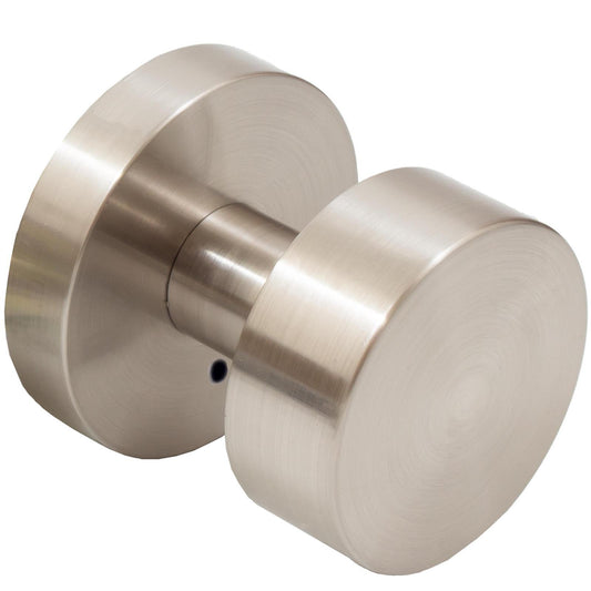 Stone Harbor Hardware Bonn Door Knob with Round Rosette, Privacy (Bed/Bath) Latch, Satin Nickel