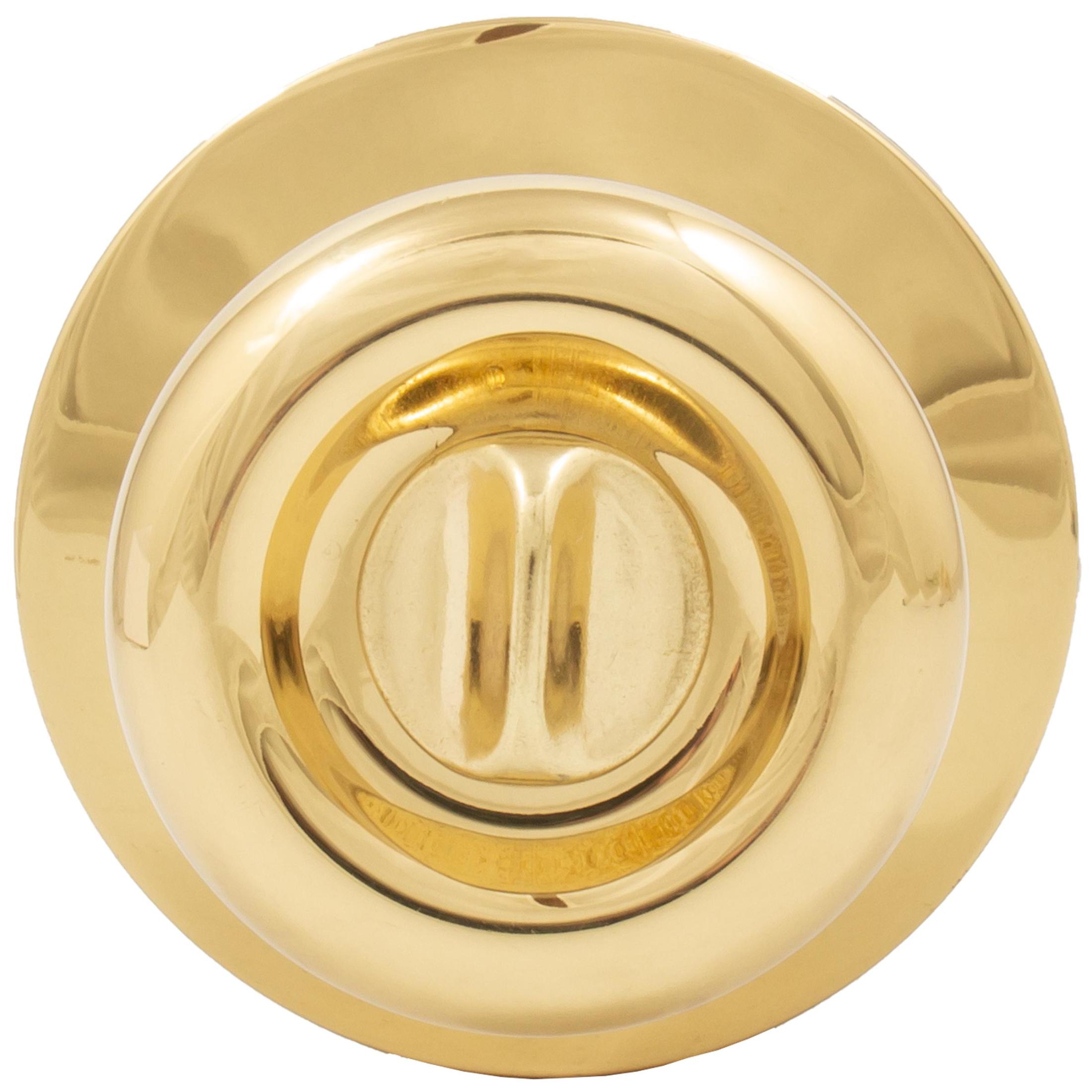 Tulip Door Knob Polished Brass