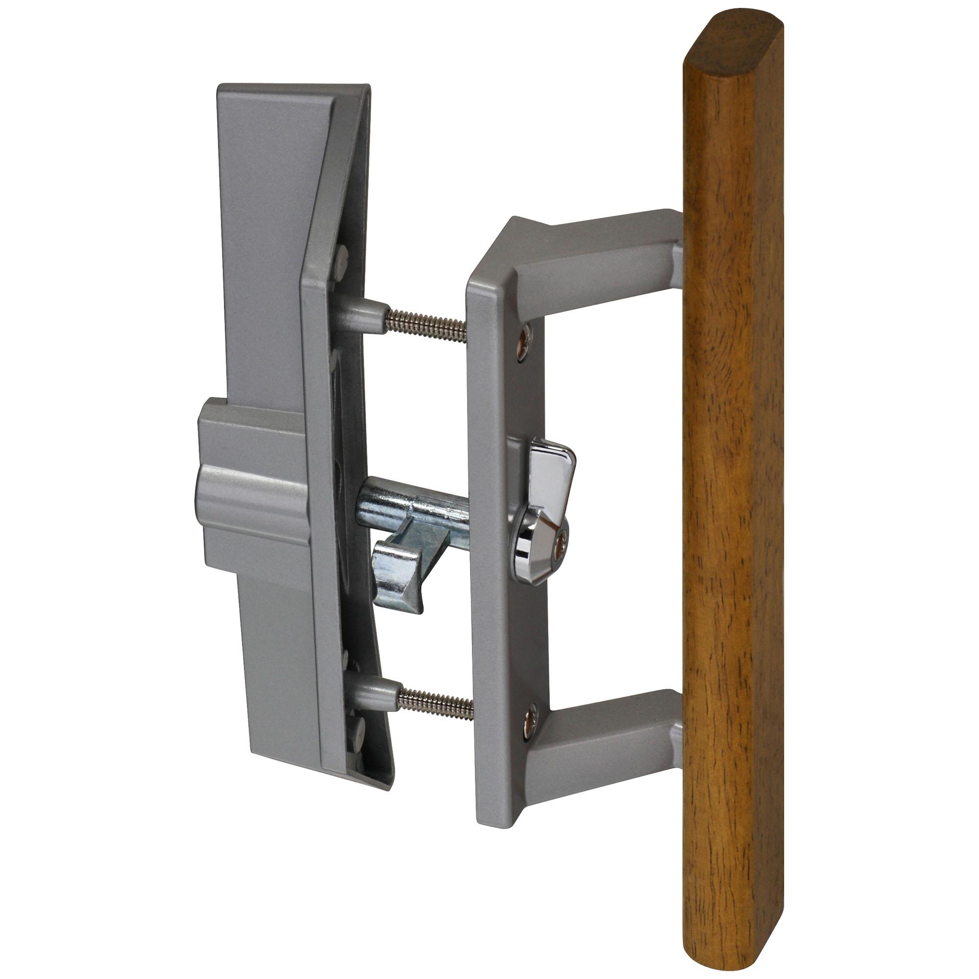 National Hardware - N349-191 V1361, 3-15/16" Patio Door Handle/Latch Set in Aluminum