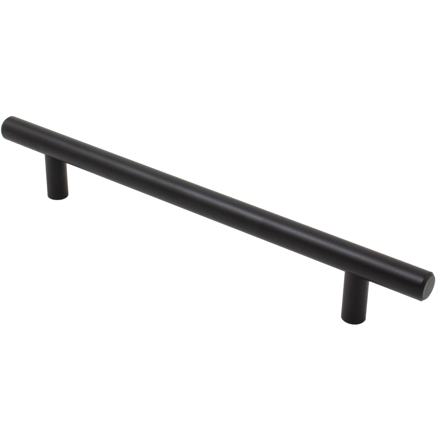 Stone Harbor Hardware Bar Cabinet Pull, 160 Millimeters, 220mm Overall Length, Matte Black