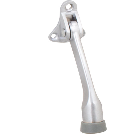 Stone Harbor Hardware Kick-Down Door Holder, 4 Inches, Satin Chrome